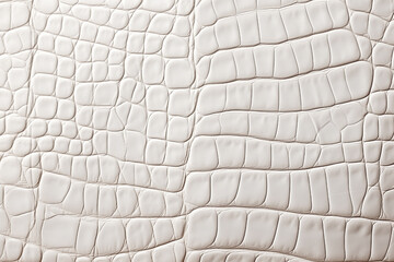Fototapeta premium white crocodile leather texture empty background
