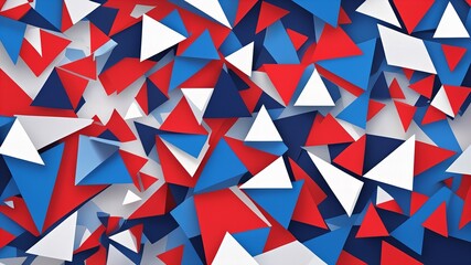 seamless pattern with flag usa red, blue, and white