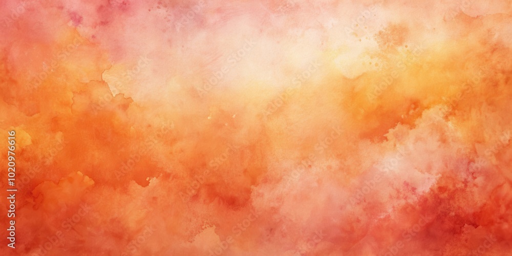 Aufkleber Abstract Watercolor Background in Warm Tones with Soft Transitions and Subtle Splashes
