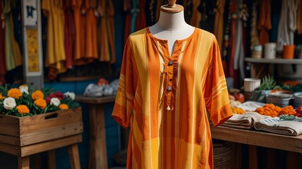 buddhist clothes on mannequin