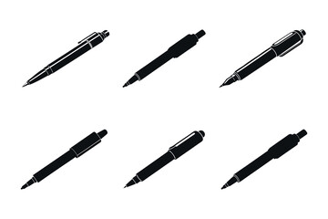 variety of pen illustrations in black simple style