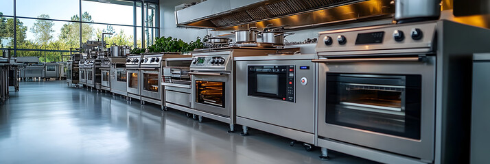 Advanced automated kitchen equipment and machinery optimizing food industry productivity. Innovative technology streamlining commercial food manufacturing.