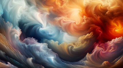 Fototapeta premium Ethereal Swirls of Color