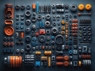 Machinery parts, close range