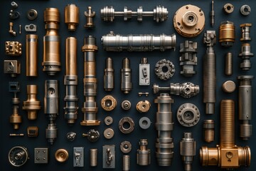 Machinery parts, close range