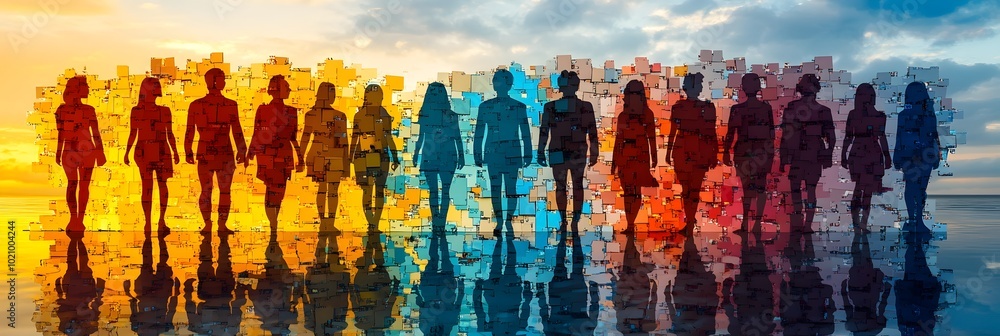 Aufkleber Dynamic teamwork culture in a thriving communication industry with professional technology workflow,digital data-driven strategies for business success and growth.