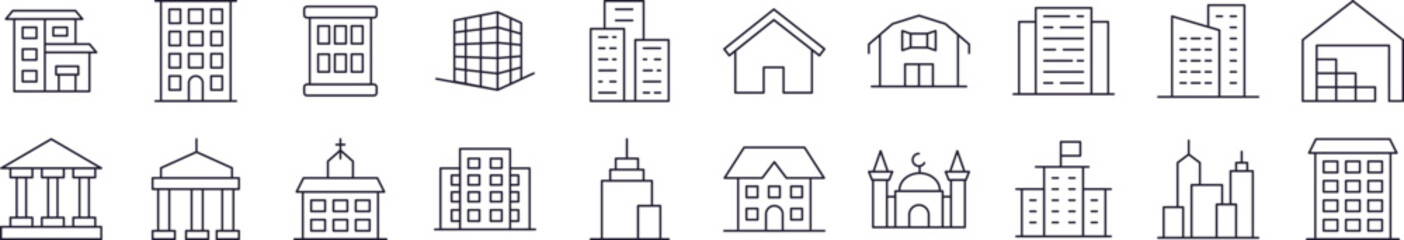 Insect Outline Sign Collection. Editable Stroke. Perfect for Infographics, Articles, Books, Flyers, Banners