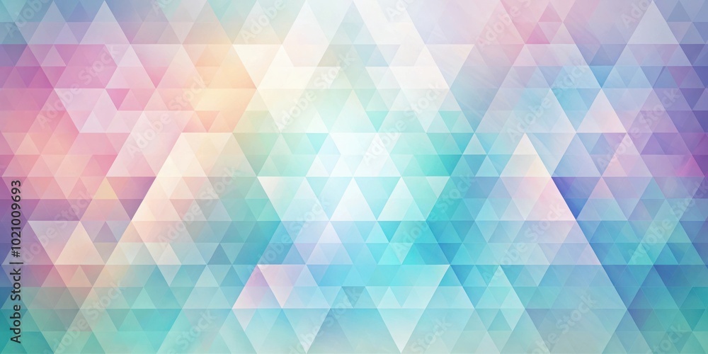 Aufkleber abstract pastel triangle mosaic background with gradual color transitions