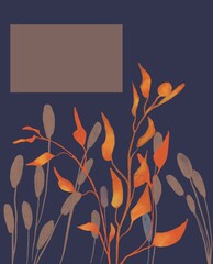 Autumn leaves, cover, decor, design, fall mood