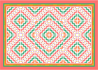 Hmong Original Bag Pattern Designed according to the original pattern that is unique to Hmong. Used...