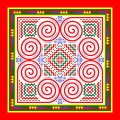 Hmong Original Bag Pattern Designed according to the original pattern that is unique to Hmong. Used...