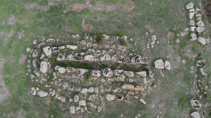 Tomb of the Giants of tanca 'e Suei in Norbello, central Sardinia