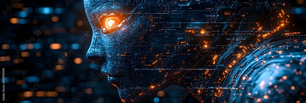 Leinwandbilder Innovative AI-driven communication industry solutions enabling personalized,adaptive digital services and intelligent data-driven systems for enhanced productivity,efficiency,and customer experience.