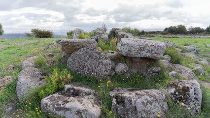 Tomb of the Giants of tanca 'e Suei in Norbello, central Sardinia