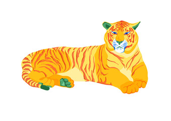 Fototapeta premium tiger with transparent background