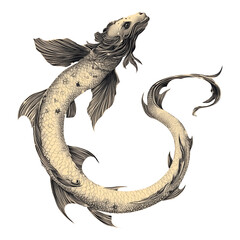 Obraz premium Vector illustration set of moon phases. Different stages of moonlight activity in vintage engraving style. Zodiac Signs. AI generated 