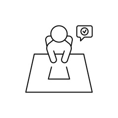 The quality control icon meets the requirements, Quality control Icon