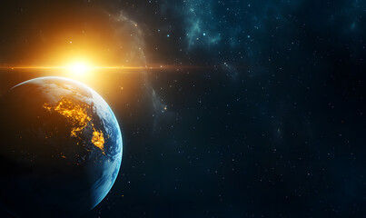 Fototapeta premium graphics of space, planets, and astronauts on a white background.