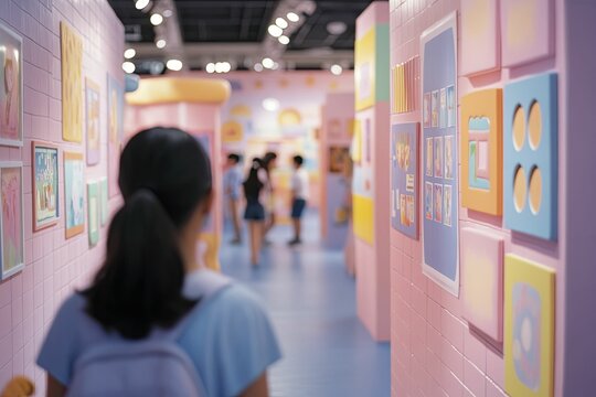 Extracurricular program concepts brought to life at a lively fair featuring an array of clubs and organizations for students to explore and engage with.