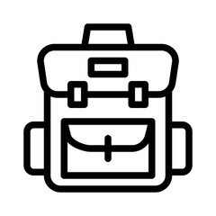 Backpack line icon