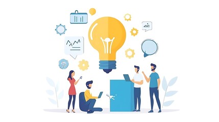 Team Collaboration and Idea Generation with a Large Lightbulb