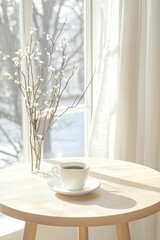 Tracking academic growth while enjoying a warm beverage in a snug winter café atmosphere creates a unique and inviting learning environment.