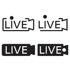 live icon vector set 