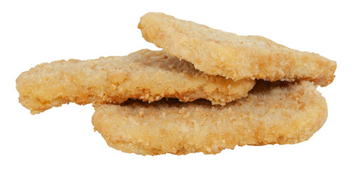 Crispy Fried Chicken Breast cut out isolated transparent background