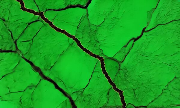 Green Screen cracks