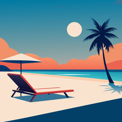 Luxurious white beach