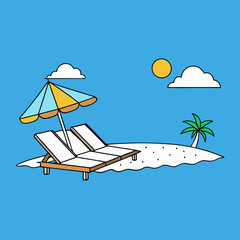 Luxurious white beach