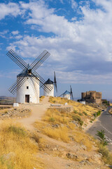 Windmills in Consuegra, Toledo, Castilla La Mancha, Spain