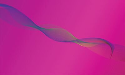 Abstract purple background with wavy lines. Vector illustration for your design