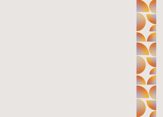 gradient geometric graphics with orange, red and purple tones for banners, apps, textures, background, decoration, web, social media, slides, business cards. blank space for writing. half circle