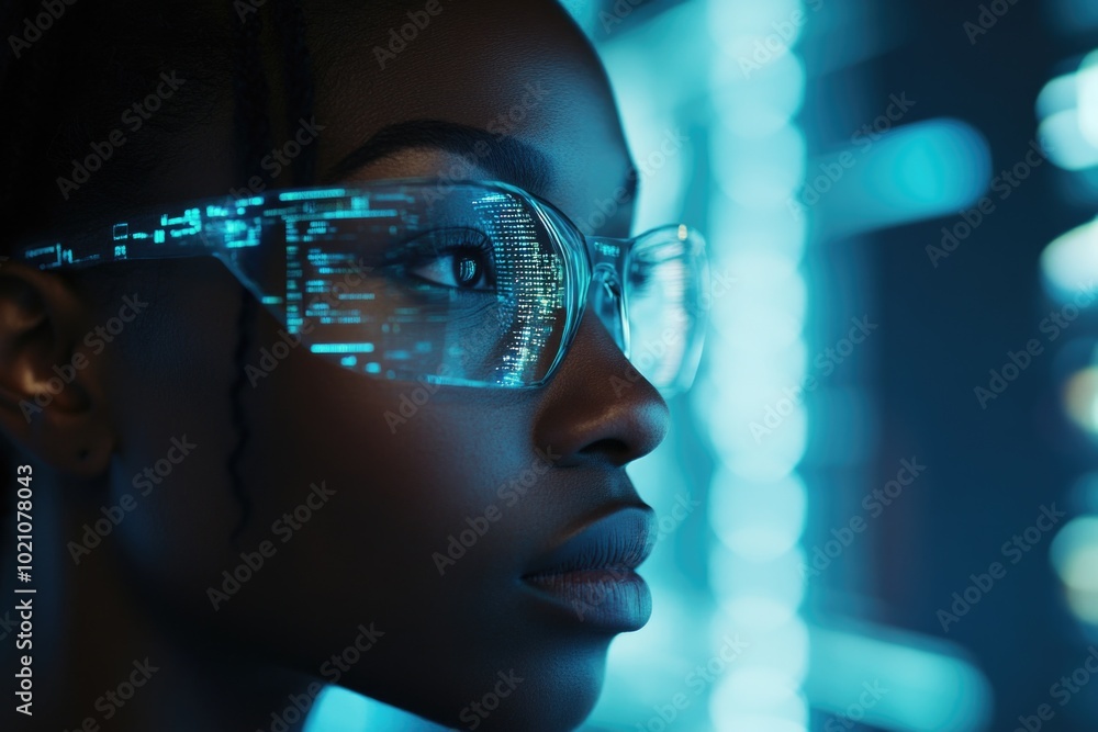 Aufkleber a person sitting at a desk looking at a computer screen, possibly working or browsing