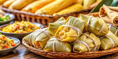 Cornmeal Dumplings Wrapped in Corn Husks, A Traditional Latin American Treat