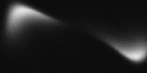 Noisy color gradient background grainy. Monochrome noise texture abstract black and white gradient with soft blur. banner, poster header backdrop design.