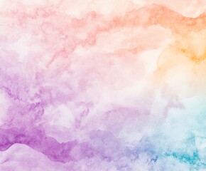 Abstract watercolor texture with pastel colors, blending softly in a dreamy pattern.