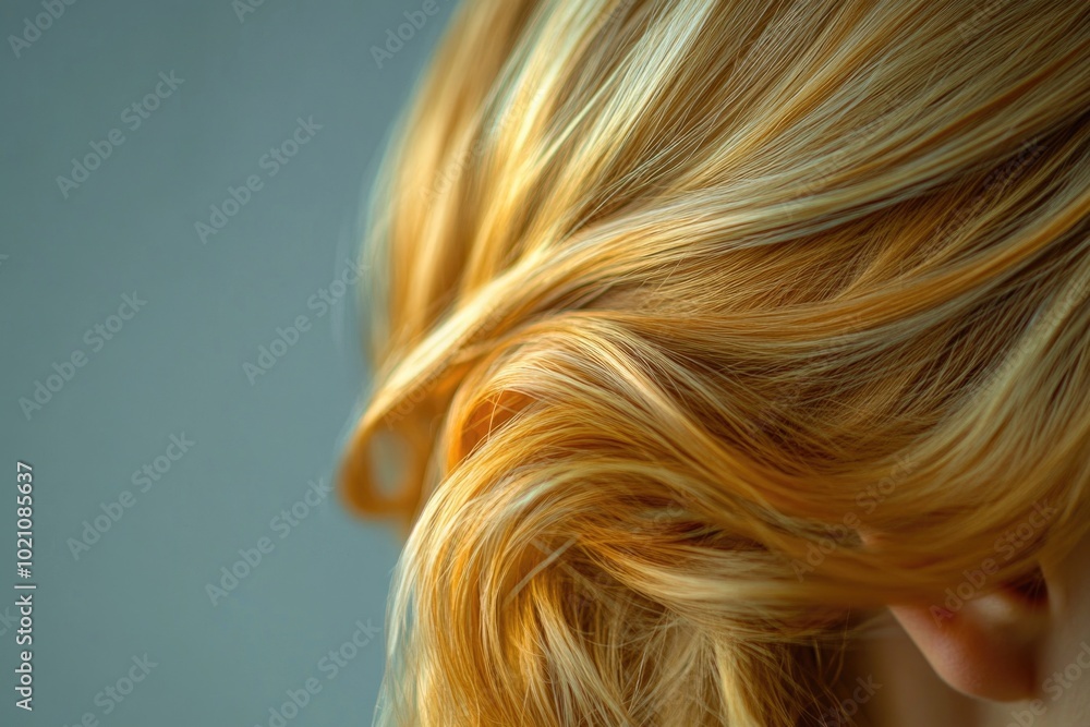 Poster A close-up shot of a woman with blonde hair