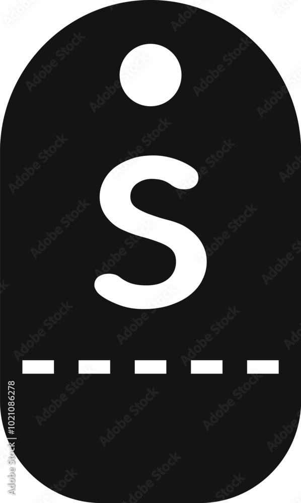 Poster black friday tag icon in simple style isolated on white background for design