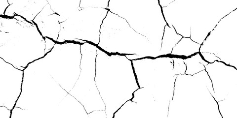 old wall background crack vector, grunge texture. crack on the wall with broken pieces.
