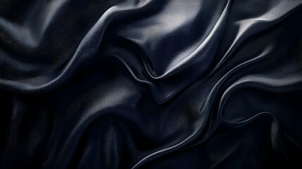 Obraz premium Dark Blue Fabric Texture, Abstract Background Illustration