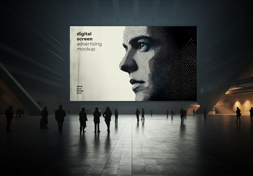 Digital Screen Mockup Generated with AI