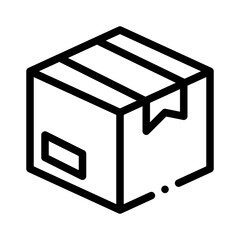 Parcel Box line icon