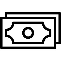 Vector Icon Money, Business And Finance, Entertainment, Currency, Cash, Banknotes, Bills, Notes, Business,