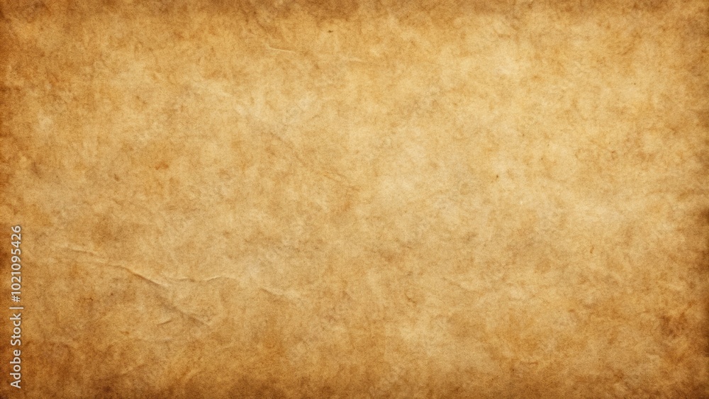 Poster a textured brown paper background with subtle wrinkles and faded spots