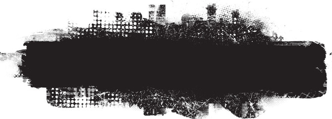 Brush paint .Grunge Paint Roller . Vector brush Stroke . Distressed banner . Black stripe with rough edges. paintbrush design element . Gradient brush . Bulge line . Distress textured stroke