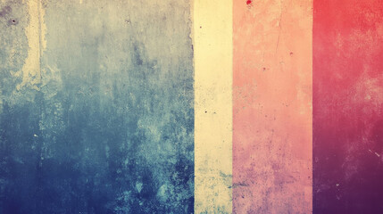 Gradients with grainy textures create vintage effect 