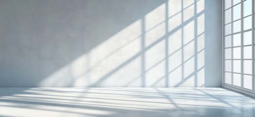 Obraz premium A large, empty room with a lot of windows