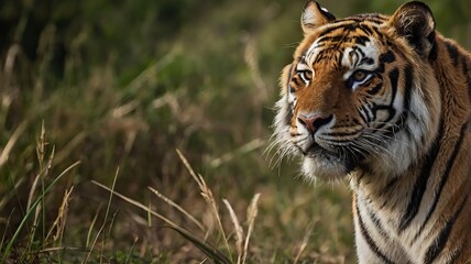 Fototapeta premium close up tiger in the Africa 